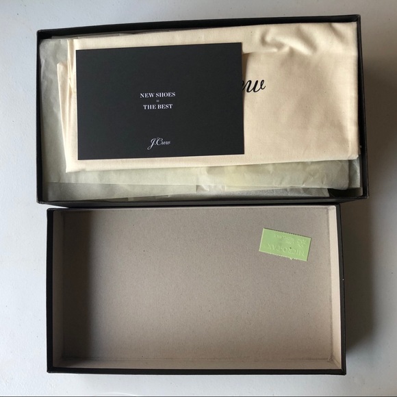 J Crew Italian Leather Crystal Ivory Heel Sandals - Picture 10 of 11